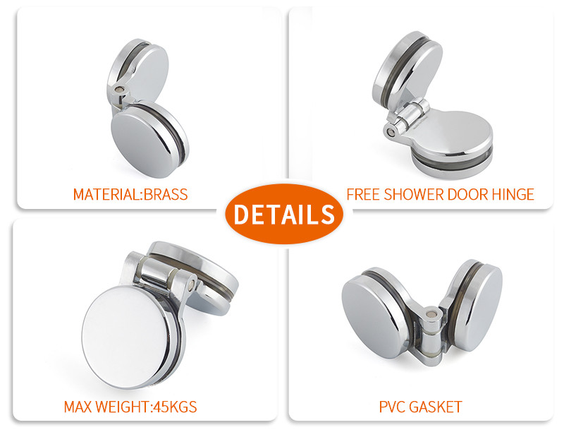 Modern Shower Door Hardware Circle Hinge Glass To Glass Buy modern
